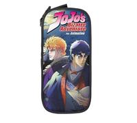 YINGD JoJo's Bizarre Adventure Large Pencil Case, Durable Pencil Pouch with Big Capacity, Portable Aesthetic Zipper Stationery Bag for School Co