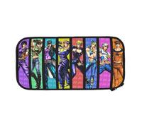 YINGD JoJo's Bizarre Adventure Large Pencil Case, Durable Pencil Pouch with Big Capacity, Portable Stationery Bag, Aesthetic Zipper Pencil Box for School Co