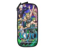 YINGD JoJo's Bizarre Adventure Large Pencil Case, Durable Pencil Pouch with Big Capacity, Portable Stationery Bag, Aesthetic Zipper Pencil Box for School Co