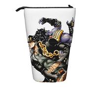 YINGD JoJo's Bizarre Adventure Pencil Case Expandable Peanuts Organizer Bags Retractable Cute Large Capacity Boy Girl Stationery Pouch Lightweight for School Office JI65