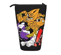 YINGD JoJo's Bizarre Adventure Pencil Case Expandable Peanuts Organizer Bags Retractable Pen Case Cute Large Capacity Boy Girl Stationery Pouch Lightweight for School Office JI