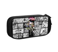 YINGD JoJo's Bizarre Adventure Pencil Case, Multipurpose Pencase,Large Capacity Durable Pencil Pouch Storage Pen Bag Organizer Stationery