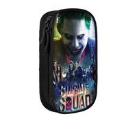 YINGD Joker Harley Quinn Suicide Pencil Case Large Capacity Double-Layer Pen Bag School Stationery Pouch Organizer Office Supplies Pencase for Kids Adult