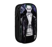 YINGD Joker Suicide Squad Pencil Case Large Capacity Double-Layer Pen Bag School Stationery Pouch Organizer Office Supplies Pencase for Kids Adult