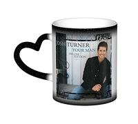 YINGD Josh Turner Magic Mug Ceramic Color Changing Mug Starry Sky Personalized Coffee Mug Gift for Family Friends Magic Cup with Heart H