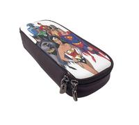 YINGD Justice League Unlimited Pencil Case Elegant Leather Organizer for Students Teachers & Artists