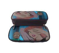 YINGD Justice League Unlimited Pencil Case Elegant Leather Organizer for Students Teachers & Artists
