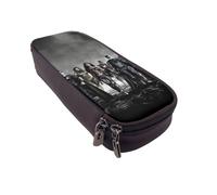 YINGD Justice League Unlimited Pencil Case Fashionable Brown Pen Holder for Artists & Students