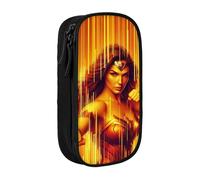 YINGD Justice League Unlimited Pencil Case for EDC Enthusiasts - Compact Oxford Bag for Knives, Flashlights, Pens (Everyday Carry)