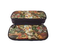 YINGD Justice League Unlimited Pencil Case Spacious PU Leather Holder for Stationery Art Supplies Accessories