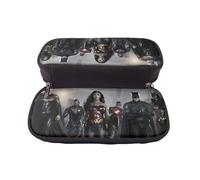 YINGD Justice League Unlimited Pencil Case Water-Resistant Pen Pouch for Artists Writers & Students