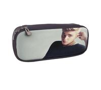 YINGD Justin Bieber Pencil Case Elegant Synthetic Leather Bag for Writing Tools & Cosmetics