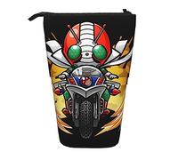 YINGD Kamen Rider Pencil Case Expandable Peanuts Organizer Bags Retractable Cute Large Capacity Boy Girl Stationery Pouch Lightweight for School Office SH219