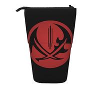 YINGD Kamen Rider Saber Pencil Case Expandable Peanuts Organizer Bags Retractable Cute Large Capacity Boy Girl Stationery Pouch Lightweight for School Office SH81