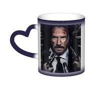 YINGD Keanu Mug Reeves - One 12 oz Starry Sky Mugs Color Changing Heat Sensitive Ceramic Mug - Image Revealed When HOT Liquid is Added! Blue