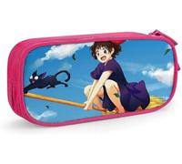 YINGD Kiki's Delivery Service Pencil Bag Portable Large Capacity Double Zipper Pencil Case for Office School Travel SAOE