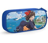 YINGD Kikis Delivery Service Pencil Pouch Large Capacity Double Zipper Pencil Pouch for Office School Travel-Blue SAOE