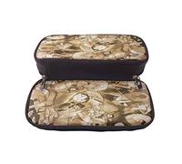 YINGD King Ranking Pencil Case Stationery Pouch for Kids Students Unisex PU Leather Stain Resistant Durable Large Capacity B100