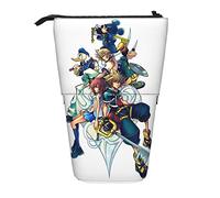 YINGD Kingdom Hearts Pencil Case Expandable Peanuts Organizer Bags Retractable Pen Case Cute Large Capacity Boy Girl Stationery Pouch Lightweight for School Office cc27