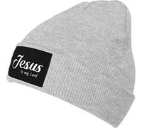 YINGD Knitted hat Jesus is Lord Beanie Hat Soft Winter Hat Unisex for Men Women