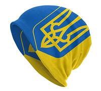 YINGD Knitted Hat Ukraine Flag Winter Hat Soft Unisex for Men Women Beanie Hat