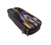 YINGD Kobe Bryant Pencil Case Compact PU Leather Pen Bag with Interior Storage Space