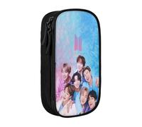 YINGD Kpop BTS Pencil Case, Multipurpose Pencase,Large Capacity Durable Pencil Pouch Storage Pen Bag Organizer Stationery