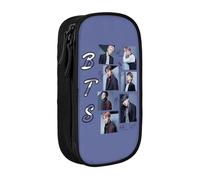 YINGD Kpop BTS Pencil Case, Multipurpose Pencase,Large Capacity Durable Pencil Pouch Storage Pen Bag Organizer Stationery