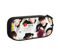 YINGD Kpop BTS Pencilcase Large Capacity Pencil Case Double Zipper