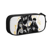 YINGD Kpop BTS Pencilcase Large Capacity Pencil Case Double Zipper