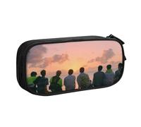 YINGD Kpop BTS Pencilcase Large Capacity Pencil Case Double Zipper