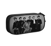 YINGD Kpop BTS Pencilcase Large Capacity Pencil Case Double Zipper
