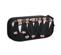 YINGD Kpop BTS Pencilcase Large Capacity Pencil Case Double Zipper