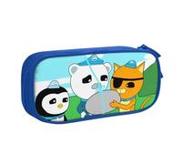 YINGD Kwazii The Octonauts Pencil Case Large Capacity Pencilcase Double-Layer Pen Bag School Stationery Pouch Organizer Office Supplies for Kids Adult