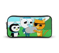 YINGD Kwazii The Octonauts Pencil Case Student Pen Bag Storage Organizer Pencil Case Stationery Bag Office Supplies for Kids and Adult