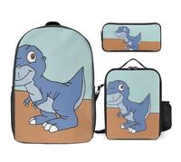 YINGD Land Before Time Backpack School Marvel Set Wonderful Three Piece Learning Combo