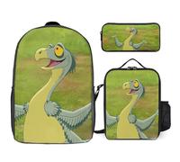 YINGD Land Before Time Backpack Study Sage System Wise Bookbag with Nourishment Kit