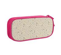 YINGD Large Capacity Pencil Case, Abstract Class Doodle Pattern Pencil Pouch 2 Compartments Pencil Bag