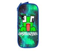 YINGD Large Capacity Pencil Case, Abstract Pastel Flowers Pattern Pencil Pouch 2 Compartments Pencil Bag