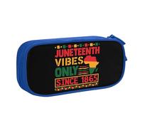YINGD Large Capacity Pencil Case, Black History Month Day Pattern Pencil Pouch 2 Compartments Pencil Bag