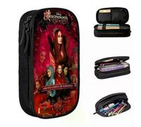 YINGD Large Capacity Pencil Case Descendants The Rise of Red Office Supplies Double Layer Stationery Bag Women S Suprise Gift