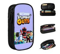 YINGD Large Capacity Pencil Case, Funny Cute Yoga Frogs Pattern Pencil Pouch 2 Compartments Pencil Bag