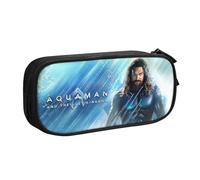 YINGD Large Capacity Pencil Case, Happy Halloween Pumpkin Face Pattern Pencil Pouch 2 Compartments Pencil Bag