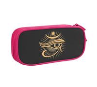 YINGD Large Capacity Pencil Case, Magic Evil Seeing Eye Pattern Pencil Pouch 2 Compartments Pencil Bag