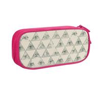 YINGD Large Capacity Pencil Case, Occult Eye of Providence Pattern Pencil Pouch 2 Compartments Pencil Bag