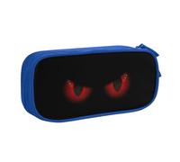 YINGD Large Capacity Pencil Case, Red Evil Eyes Pattern Pencil Pouch 2 Compartments Pencil Bag