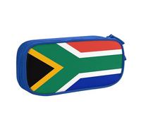 YINGD Large Capacity Pencil Case, South Africa Flag Pattern Pencil Pouch 2 Compartments Pencil Bag