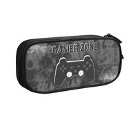 YINGD Large Capacity Pencil Case, Tis' The Season to Be Spooky Halloween Pattern Pencil Pouch 2 Compartments Pencil Bag