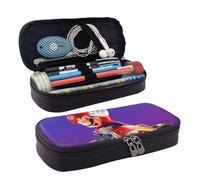 YINGD Large Capacity Pencil Pouch Bjork Homogenic Vintage Red Face Merch Double Layer Pencil Box Women Birthday Gift