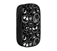 YINGD Large Storage Pencil Case, Mexican Skull Background Pattern